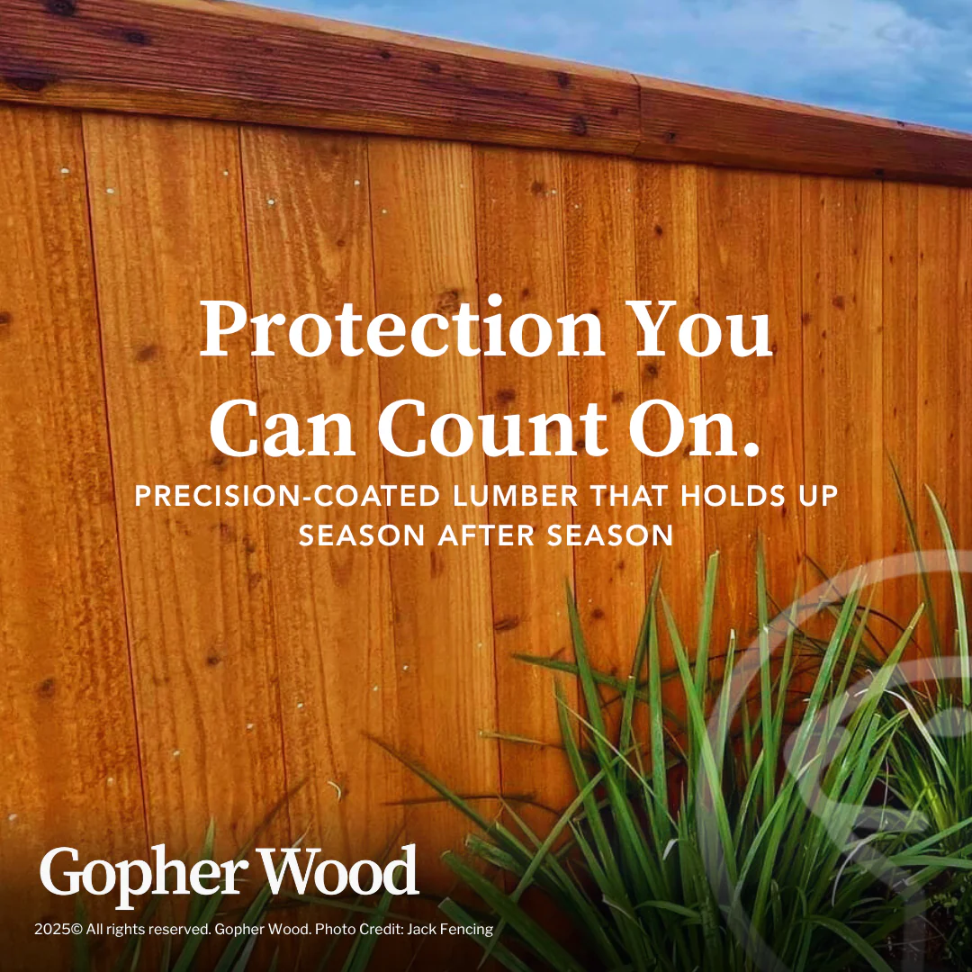 Pre-Stained 4x4x8 Cedar Fence Posts with PostSaver Sleeve - Kiln Dried Six-Sided Chestnut - Image 8