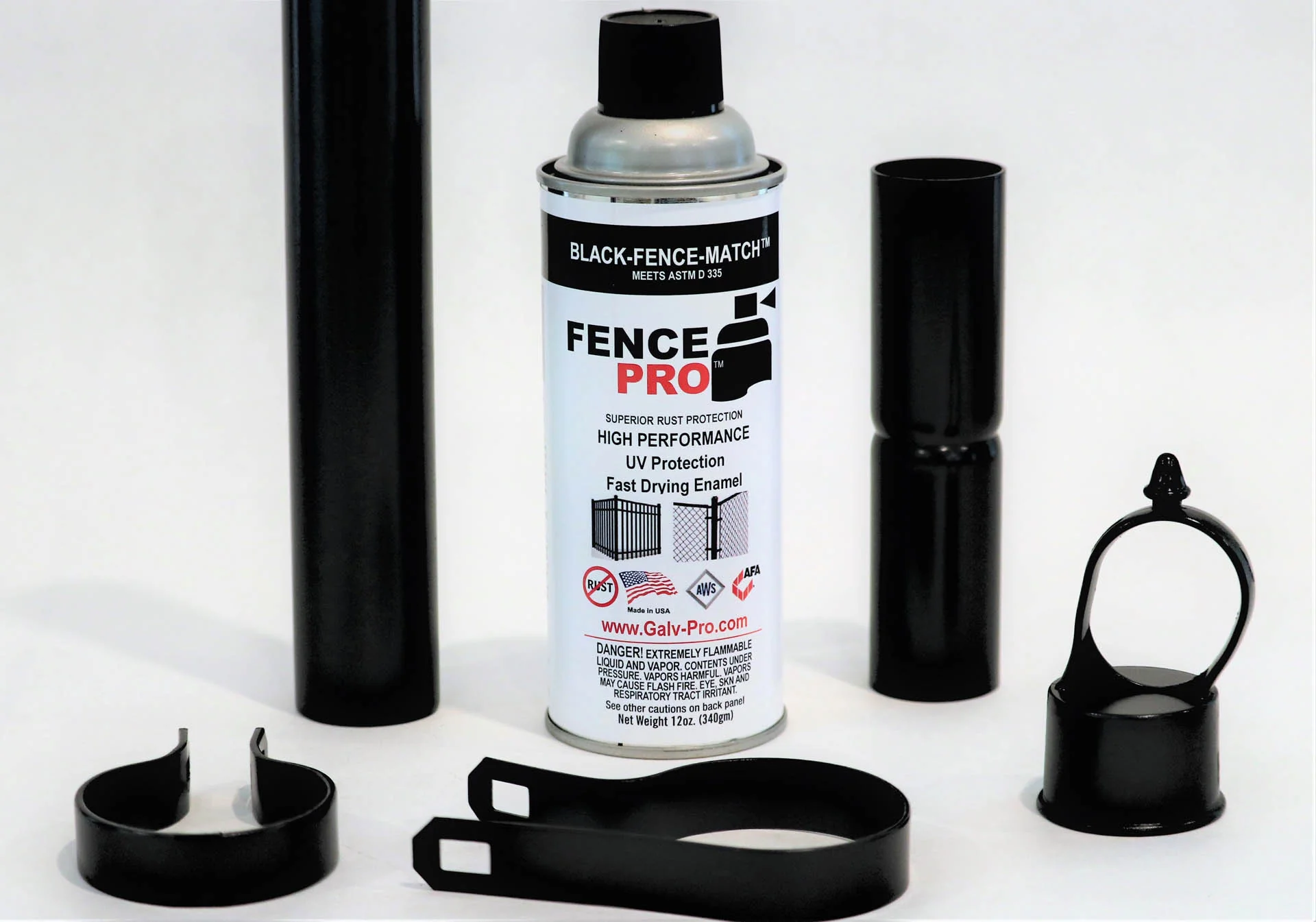 Galv-Pro Black-Fence-Match™ BFM-100 - Professional CPT™ Prime & Topcoat Aerosol | Fence Builder Essential - Image 3